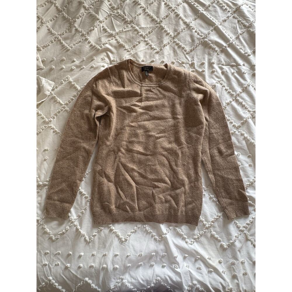 Charter Club 100% Cashmere Camel Crewneck Sweater XS